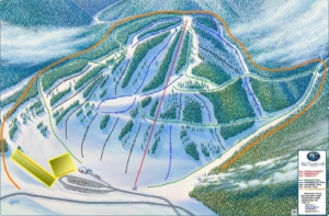 Trail Map with Snowmaking Areas